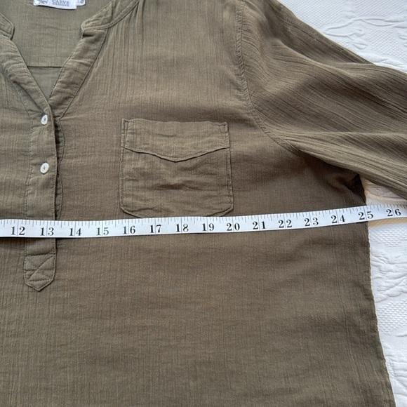 Carve Design Dylan Organic Cotton Green Top - Picture 5 of 9